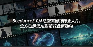 Seedance2.0:从动漫爽剧到商业大片,AI影视新动向-赚金金 - 零基础副业|AI变现|短视频运营实战干货