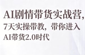 AI带货实战营:7天带教,解锁2.0时代-赚金金 - 零基础副业|AI变现|短视频运营实战干货