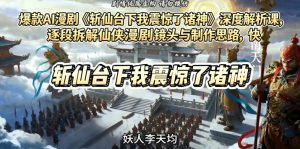 爆款AI漫剧《斩仙台下我震惊了诸神》深度解析课-赚金金 - 零基础副业|AI变现|短视频运营实战干货