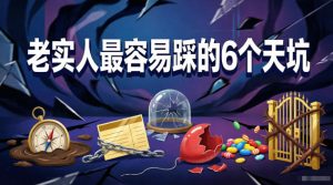 警惕!老实人最容易踩的6个天坑-赚金金 - 零基础副业|AI变现|短视频运营实战干货